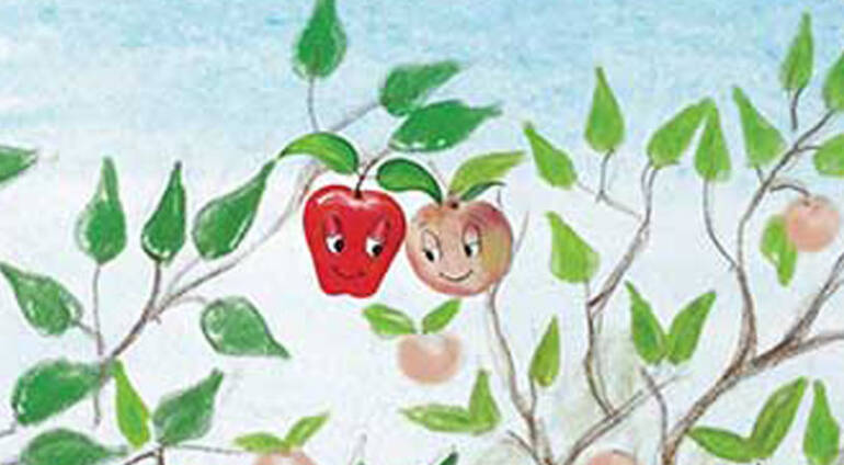 Παραμύθι: “Το μήλο και ο αδερφός του το ροδάκινο”