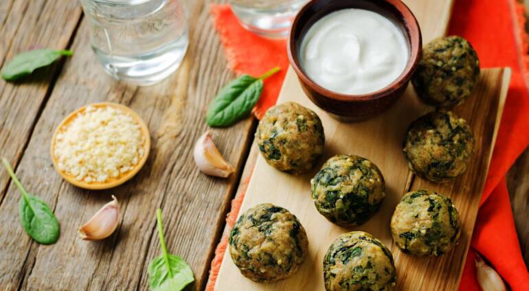 Σπανακοκεφτέδες