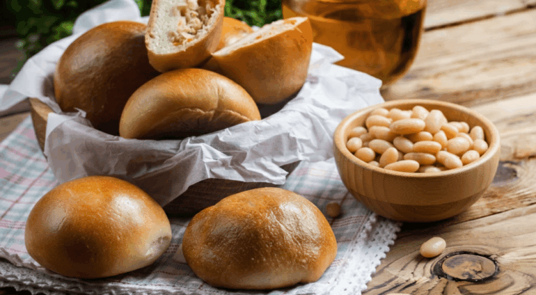 Συνταγή με φασόλια πιροσκί (περίπου 50 κομμάτια)